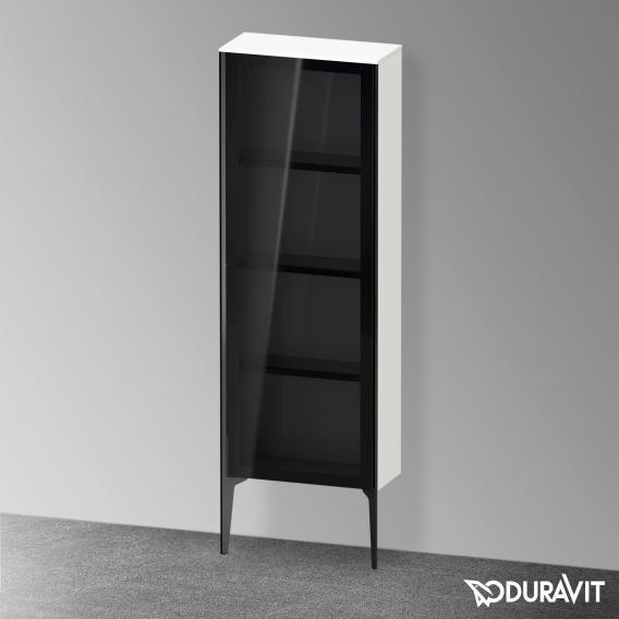 Duravit XViu 中型單元，附 1 個玻璃門遮陽傘，邊緣霧面黑色