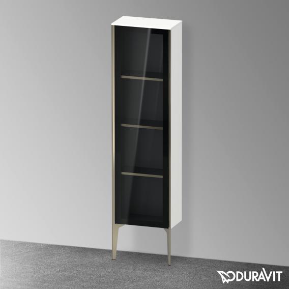 Duravit XViu 中型單元，附 1 個玻璃門遮陽傘，邊緣霧面香檳色