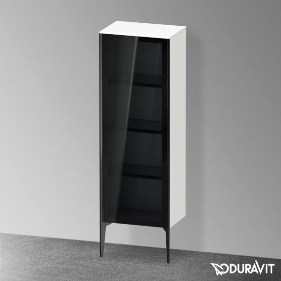 Duravit XViu 中型單元，附 1 個玻璃門遮陽傘，邊緣霧面黑色