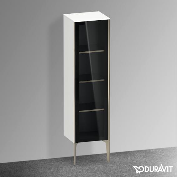 Duravit XViu 中型單元，附 1 個玻璃門遮陽傘，邊緣霧面香檳色