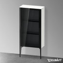 Duravit XViu medium unit with 1 glass door parsol, edge matt black