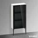 Duravit XViu medium unit with 1 glass door parsol, edge matt black