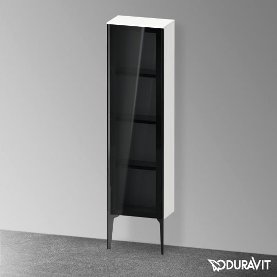 Duravit XViu 中型單元，附 1 個玻璃門遮陽傘，邊緣霧面黑色