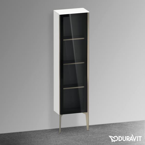 Duravit XViu 中型單元，附 1 個玻璃門遮陽傘，邊緣霧面香檳色