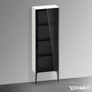 Duravit XViu medium unit with 1 glass door parsol, edge matt black