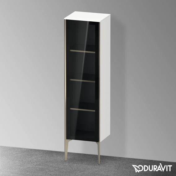 Duravit XViu 中型單元，附 1 個玻璃門遮陽傘，邊緣霧面香檳色