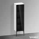 Duravit XViu medium unit with 1 glass door parsol, edge matt black