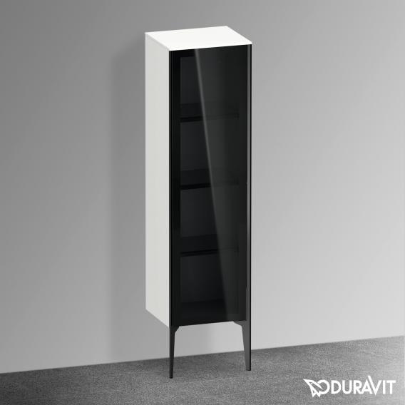 Duravit XViu 中型單元，附 1 個玻璃門遮陽傘，邊緣霧面黑色