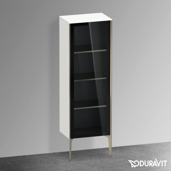 Duravit XViu 中型單元，附 1 個玻璃門遮陽傘，邊緣霧面香檳色