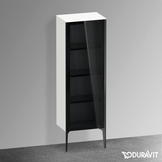 Duravit XViu 中型單元，附 1 個玻璃門遮陽傘，邊緣霧面黑色