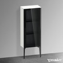 Duravit XViu medium unit with 1 glass door parsol, edge matt black