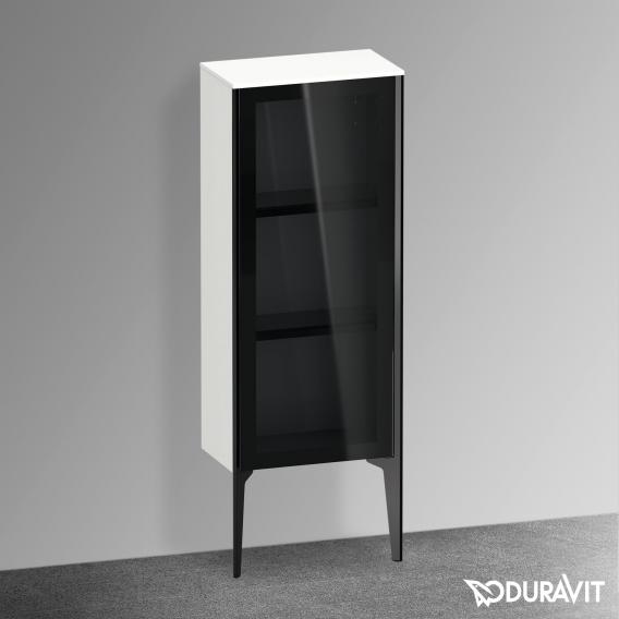 Duravit XViu 中型單元，附 1 個玻璃門遮陽傘，邊緣霧面黑色