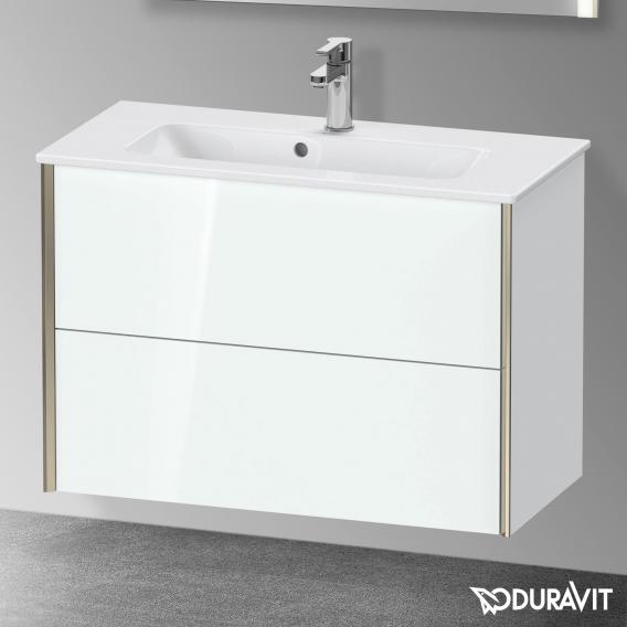 Duravit XViu vanity unit Compact with 2 pull-out compartments, profile matt champagne