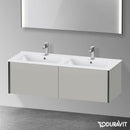 Duravit XViu 雙洗臉盆盥洗台，附 2 個拉出式隔間