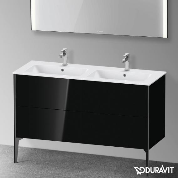 Duravit XViu 雙洗臉盆盥洗台，附 4 個拉出式隔間