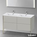 Duravit XViu 雙洗臉盆盥洗台，附 4 個拉出式隔間