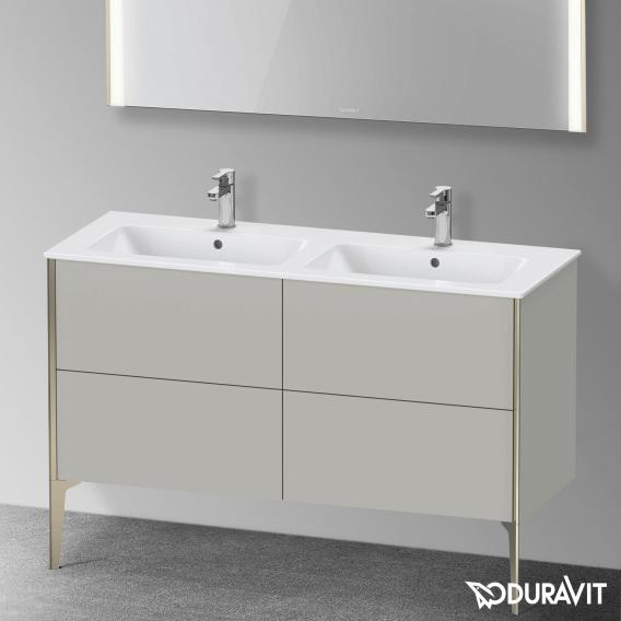 Duravit XViu 雙洗臉盆盥洗台，附 4 個拉出式隔間