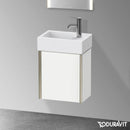 Duravit XViu 洗手盆盥洗台，附 1 個門，輪廓霧面香檳色