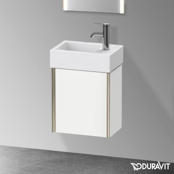 Duravit XViu 洗手盆盥洗台，附 1 個門，輪廓霧面香檳色