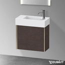 Duravit XViu 洗手盆盥洗台，附 1 個門，輪廓霧面香檳色