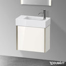Duravit XViu 洗手盆盥洗台，附 1 個門，輪廓霧面香檳色