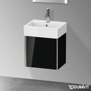 Duravit XViu 洗手盆盥洗台，附 1 個門，輪廓霧面香檳色