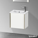 Duravit XViu 洗手盆盥洗台，附 1 個門，輪廓霧面香檳色