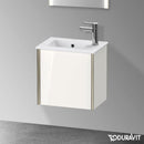 Duravit XViu 洗手盆盥洗台，附 1 個門，輪廓霧面香檳色