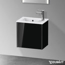 Duravit XViu 洗手盆盥洗台，附 1 個門，輪廓霧面黑色
