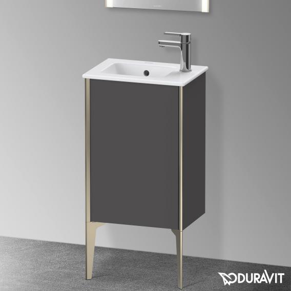 Duravit XViu 洗手盆盥洗台，附 1 個門，輪廓霧面香檳色