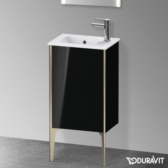 Duravit XViu 洗手盆盥洗台，附 1 個門，輪廓霧面香檳色