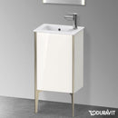 Duravit XViu 洗手盆盥洗台，附 1 個門，輪廓霧面香檳色
