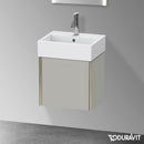 Duravit XViu 洗手盆盥洗台，附 1 個門，輪廓霧面香檳色