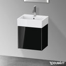 Duravit XViu 洗手盆盥洗台，附 1 個門，輪廓霧面黑色