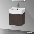 Duravit XViu 洗手盆盥洗台，附 1 個門，輪廓霧面黑色