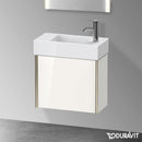 Duravit XViu 洗手盆盥洗台，附 1 個門，輪廓霧面香檳色