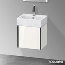 Duravit XViu 洗手盆盥洗台，附 1 個門，輪廓霧面黑色