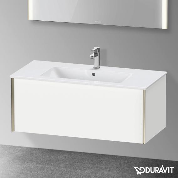 Duravit XViu 梳妝台附 1 個拉出式隔層，無內部系統