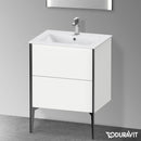 Duravit XViu 梳妝台附 2 個拉出式隔層，無內部系統