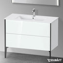 Duravit XViu 梳妝台附 2 個拉出式隔層，無內部系統