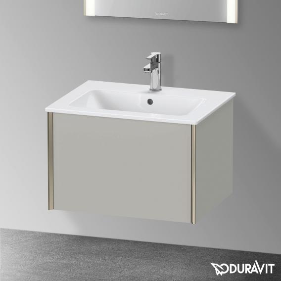 Duravit XViu 梳妝台附 1 個拉出式隔層，無內部系統