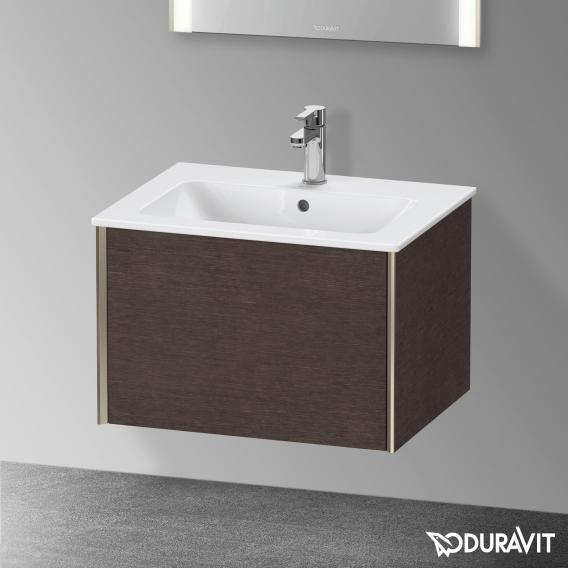 Duravit XViu 梳妝台附 1 個拉出式隔層，無內部系統