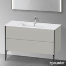 Duravit XViu 梳妝台附 2 個拉出式隔層，無內部系統