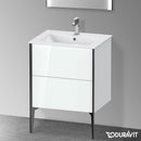 Duravit XViu 梳妝台附 2 個拉出式隔層，無內部系統