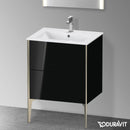 Duravit XViu 梳妝台附 2 個拉出式隔層，無內部系統