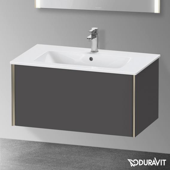 Duravit XViu 梳妝台附 1 個拉出式隔層，無內部系統