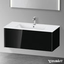 Duravit XViu 梳妝台附 1 個拉出式隔層，無內部系統