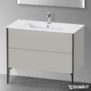 Duravit XViu 梳妝台附 2 個拉出式隔層，無內部系統