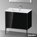 Duravit XViu 梳妝台附 2 個拉出式隔層，無內部系統