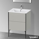 Duravit XViu 梳妝台附 2 個拉出式隔層，無內部系統